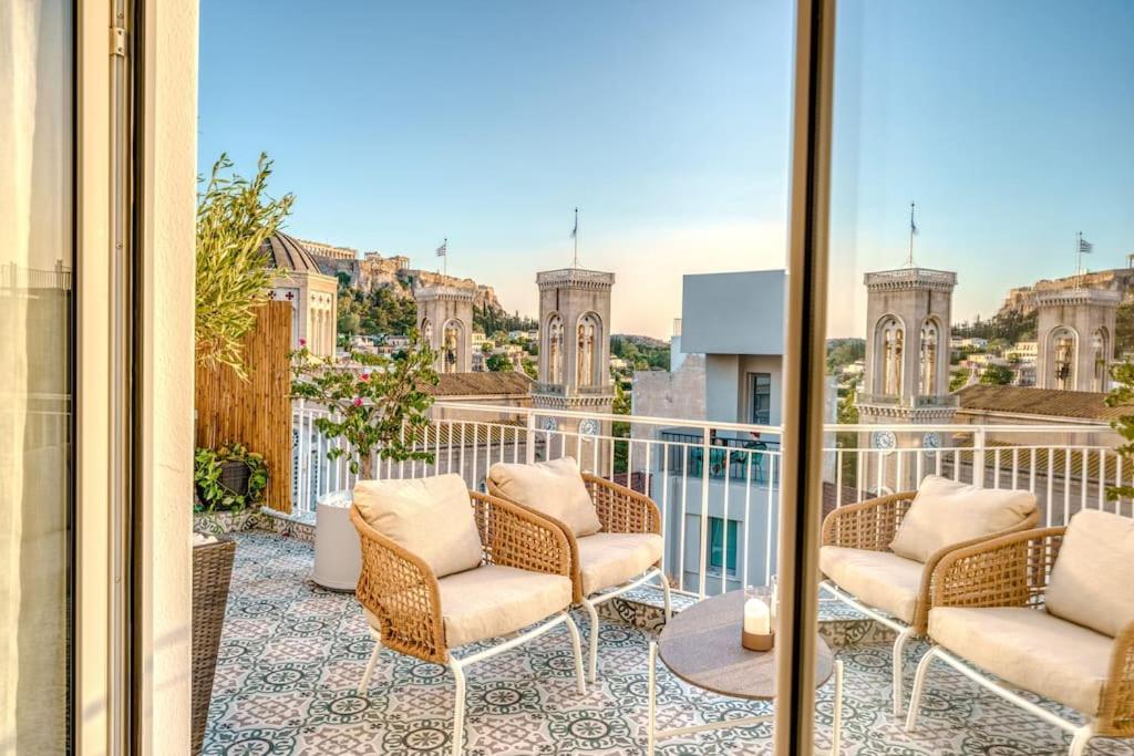 公寓 Luxury With Acropolis View Balcony And Jacuzzi