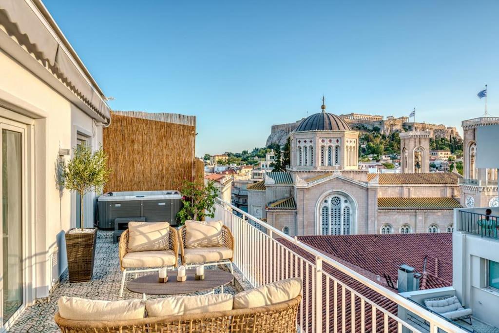 Luxury With Acropolis View Balcony And Jacuzzi Apartment *