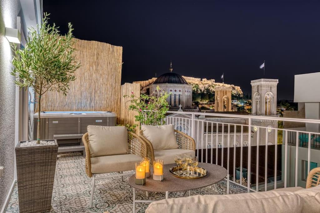 Luxury With Acropolis View Balcony And Jacuzzi Apartment *