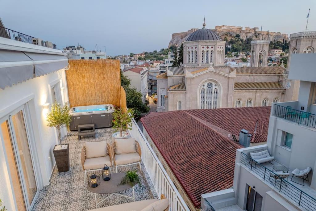 Apartment Luxury With Acropolis View Balcony And Jacuzzi Athens