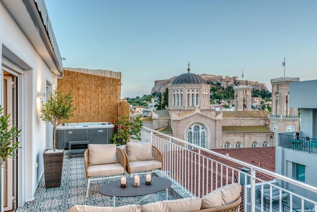 Luxury With Acropolis View Balcony And Jacuzzi Apartment *